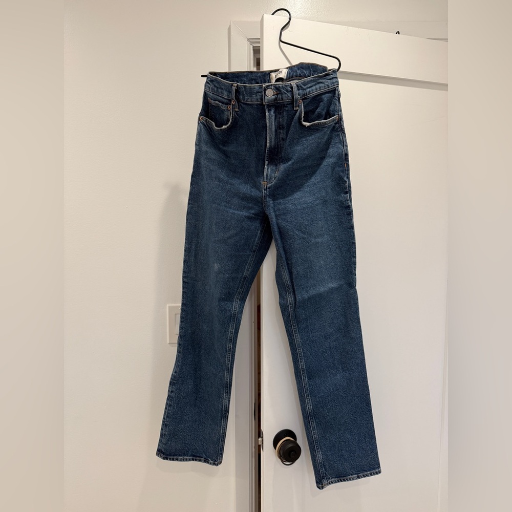 Agolde Stovepipe High Rise Denim Jeans